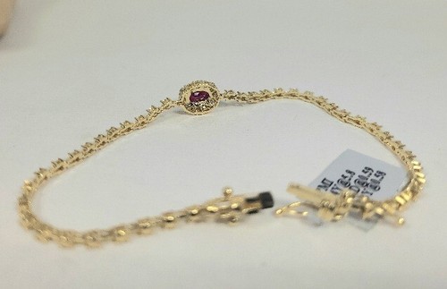 Ruby Tennis Braclet 14K White Gold Fine Quality Made in The USA 20yr on eBay - Picture 8 of 9