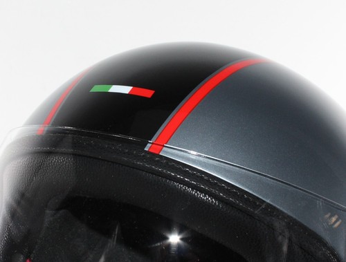 Jethelm Black Urban ITALIA | Italy Vespa Roller Medium M 57 58 895 anthrazit - Bild 2 von 4