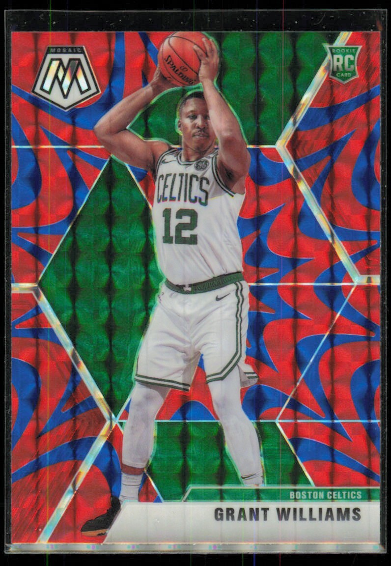 2019-20 Panini Mosaic Grant Williams Rookie Boston Celtics #217 Blue Reactive