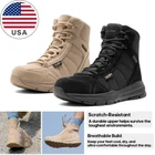 Men's Lightweight Military Tactical Work Boots Hiking Motorcycle Combat Boots