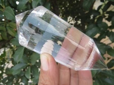 48 sided Natural QUARTZ CRYSTAL Clear Vogel Style DT Point Healing 280g
