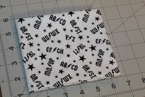 {Rock & Roll} ABC ACDC Fabric FAT QUARTER 18" x 22" COTTON Rocker COOL New Baby - Picture 10 of 21