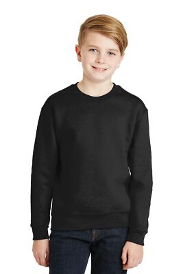 JERZEES 562B Youth Long Sleeve Pill Resistant NuBlend Crew Neck Sweatshirt