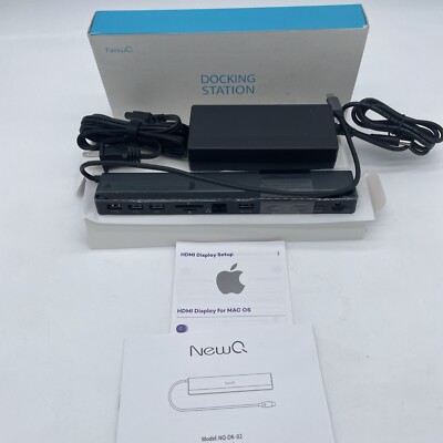 USB C Docking Station Dual Monitor: NewQ 12-in-1 USB C Hub with Dual HDMI 4K@30H