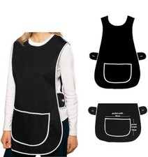 New Kitchen Cleaning Chef Overall Catering Tabard Apron Pocket Side Button Fast