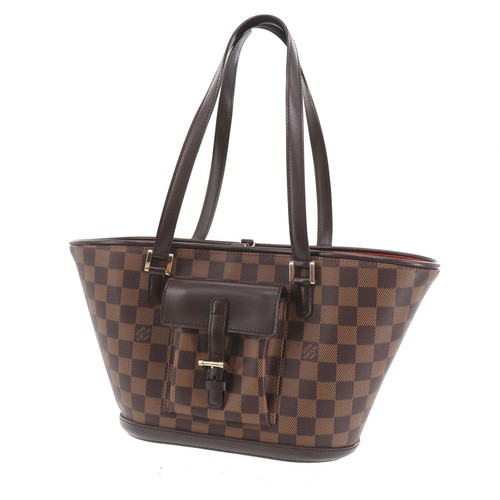 Louis Vuitton LV Manosque PM Used Tote Bag Damier Leather N51121 #ED692 S K