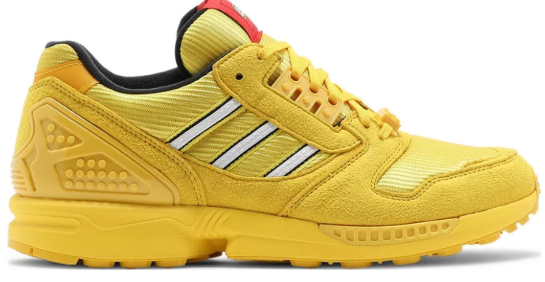Adidas Originales LEGO ZX 8000 Ladrillos Colección Pack Zapatos Amarillos FY7081 10 11.5