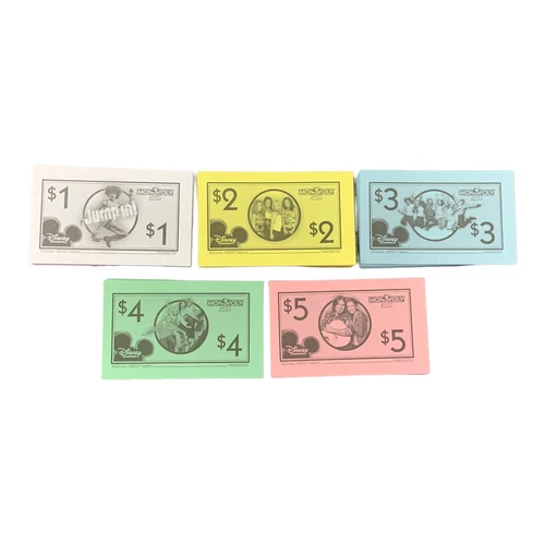 2007 Monopoly Junior Disney Channel Edition Board Game Replacement Money Only