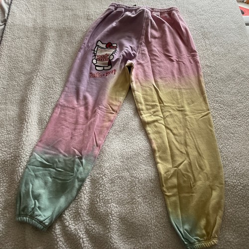 NWT Hello Kitty x Cup Noodles tie dye sweatpants Large