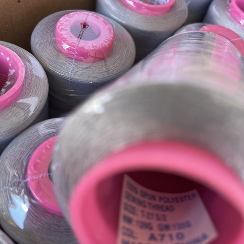 50 Spools GREY Multi Purpose Serger Sewing Thread T27 Quality 6000 YDS per Cone - Picture 3 of 4
