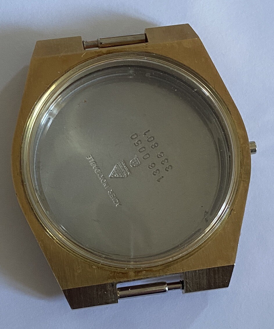 Boîtier en plaqué or Omega Genève pour montre vintage de collection mécanique