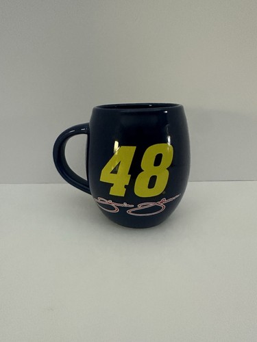 #48 Jimmy Johnson NASCAR Signature Blue Ceramic Coffee Mug - Picture 2 of 4
