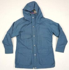 VINTAGE WOOLRICH USA USED/DIRTY WOMEN S TEAL WORK/BARN JACKET/PARKA PLAID LINING
