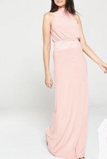 Lace Trim Blush Dress 16