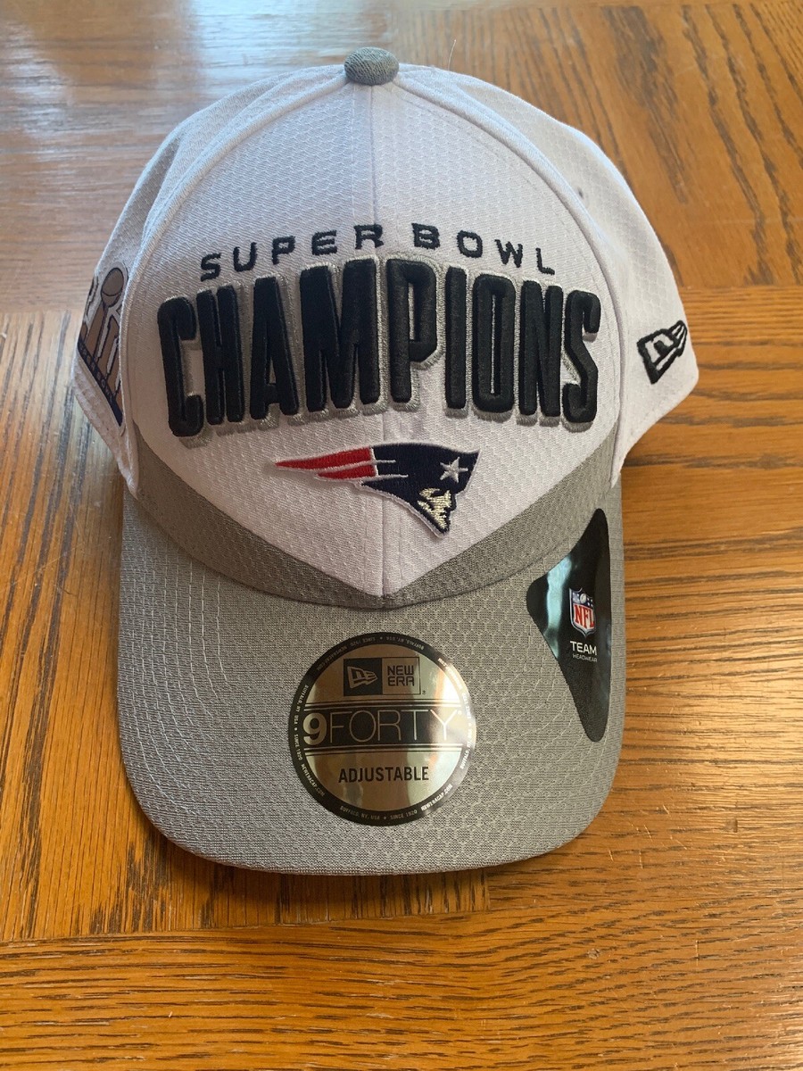 NEW England Patriots Super Bowl 53 Champions Locker Hat 2019 Cap Era 9forty