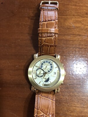 ENGELHARDT /Germany/dual Time / AUTOM-SUN-MOON zone(model only 1 on ebay)