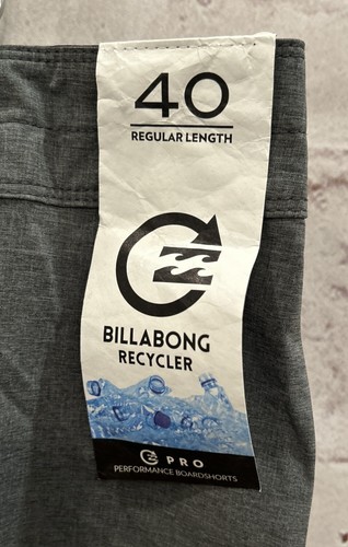 Billabong Mens All Day Pro Board Shorts Surf Swim Charcoal Gray Size 40 NEW - Picture 3 of 4