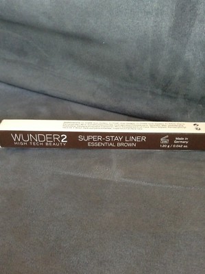 WUNDER2 SUPER-STAY LINER EYELINER ESSENTIAL BROWN 0.042 OZ - NEW IN BOX