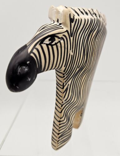 Geschnitzte Harz Zebra Figur handgefertigt afrikanische Kunst 4 cm groß - Bild 5 von 8