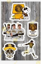 San Diego Padres STICKER sheet - California Baseball MLB Stickers