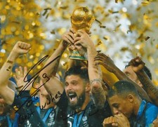 Olivier Giroud Hand Signed 10x8 Inch France World Cup Football Photo