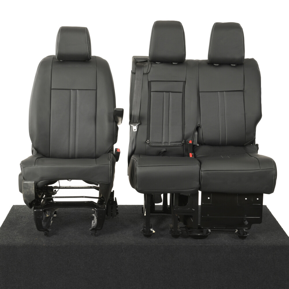 VAUXHALL VIVARO SEAT COVERS FRONT LEATHERETTE TAILORED (ALL YEARS ALL