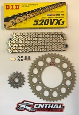 DID Gold Race 520 Pitch Chain & Renthal Sprocket Kit Triumph Daytona 675 06-17
