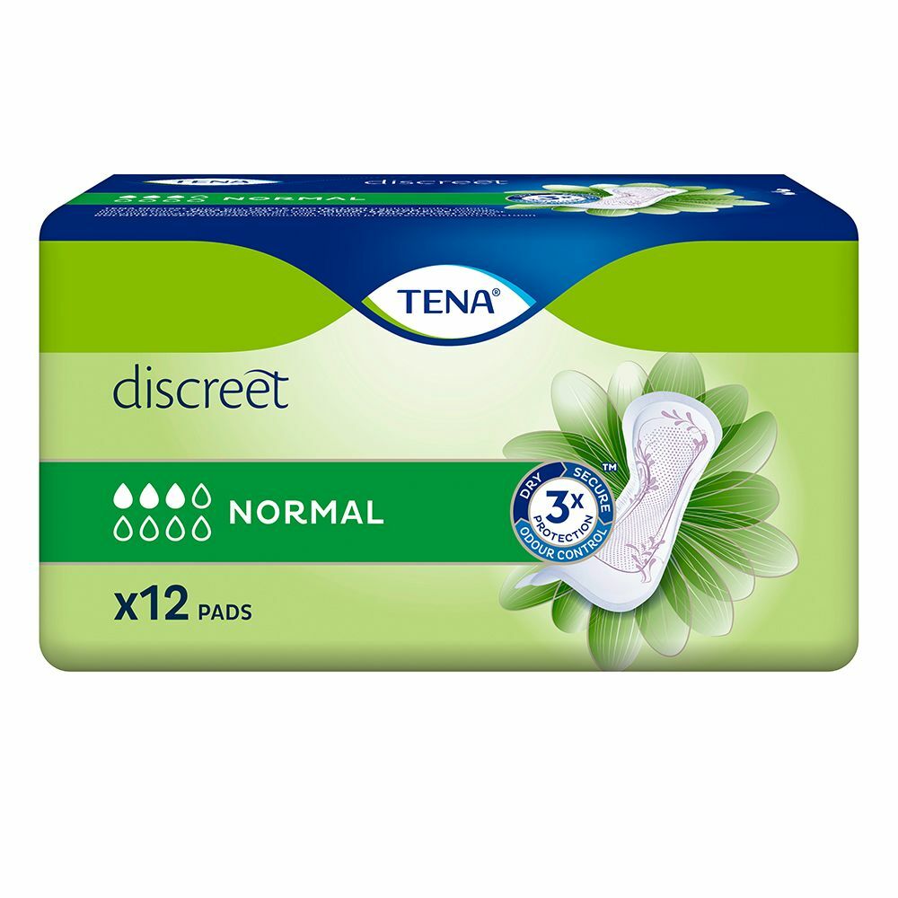 12 x TENA Lady Discreet Normal Bladder Weakness Incontinence Pads | 1 Pack of 12 - Image 3