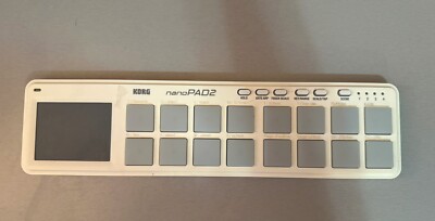 Korg Nano Pad 2 NanoPad2 Slim Line USB MIDI Drum Pad Controller White fast ship