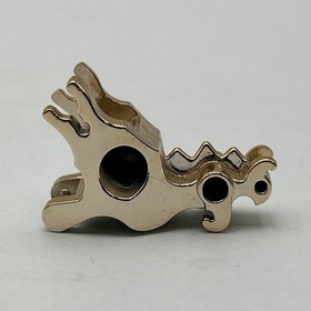 Genuine LEGO&reg; Minifigure Chrome Gold Dragon Head Castle Orient 7419 8800 43900