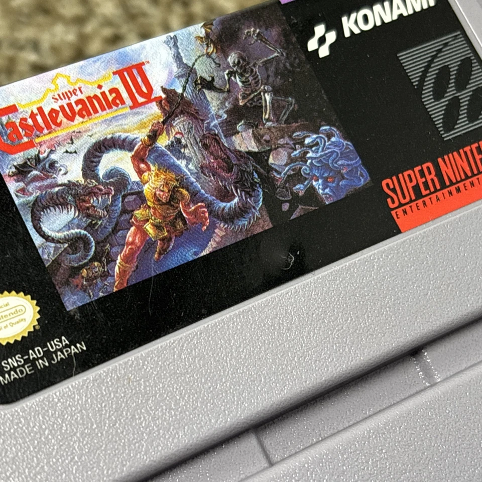 Castlevania IV 4 SNES Super Nintendo, подлинная, чистая и протестированная - Изображение 3 из 4