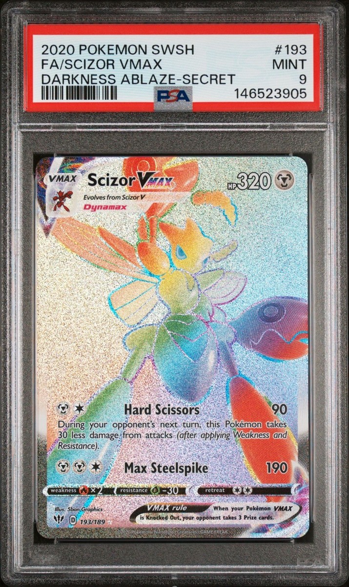 Pokemon Sword & Shield Darkness Ablaze 193/189 FA Secret Rare