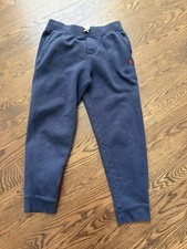 Polo Ralph Lauren Boys Navy Fleece Jogger Sweatpants Size Large 14  16