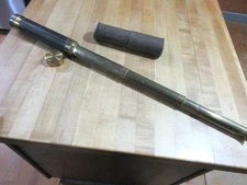 Vintage Antique Unbranded  Brass Telescope 3 section   (mk)