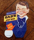 Rare Vintage Dad’s Old Fashioned Root Beer Easel Back Sign Printed In USA 11”
