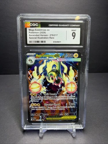 Mega Eelektross ex 278/217 Me: Ascended Heroes Holo CGC 9