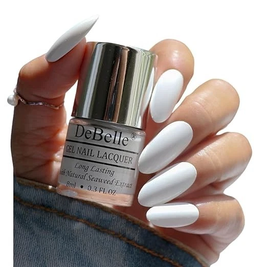 DeBelle Gel Nail Polish Vanilla Croissant(White Nail Paint)|Non UV - Gel Finish