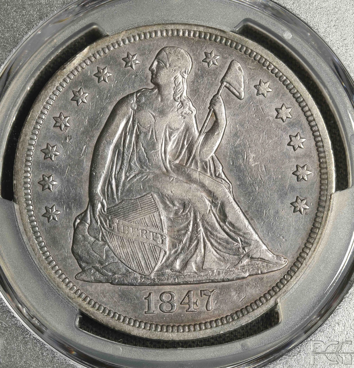 【新品】 オリバーガル Silver Classic Number 1847 Year PCGS Certified Seated Liberty US Dollars (1840-1873) for