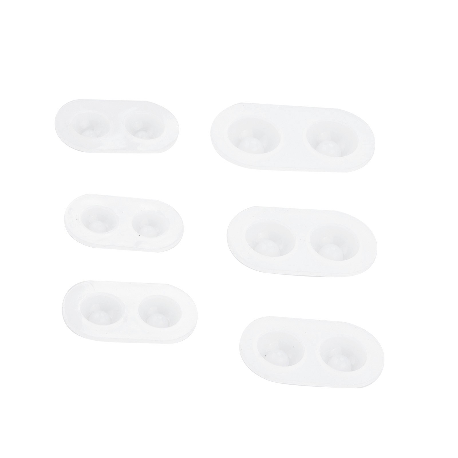 6-Piece Flexible Silicone Doll Eye Molds for Resin Crafts