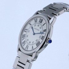 CARTIER Ronde Solo de CARTIER LM watch W6701005 stainless steel silver ladies 2