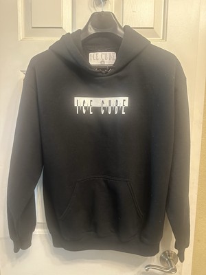 Ice Cube Men Sweater Medium Black Graphic Face Hoody Official Pullover Rare