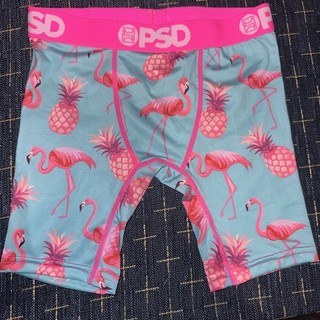 PSD Boys Flamingo and Pineapple Boxer Briefs Pink & Blue Sz S Youth NWOT