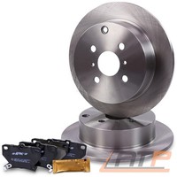Bremsscheiben Voll Ø269 + BremsbelÄGe Hinten FÜR Toyota Corolla E12 +Verso 02-07