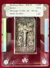 1974 Madison Mint Easter Crucifix 1 oz Silver Bar .999 Fine In Holder