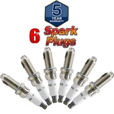6PCS NEW Spark Plugs 12120037244 ZGR6STE2 For E60 E90 E92 E93 135i 335i 535i