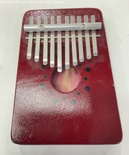 10 Key Kalimba Thumb Piano in Red and Black