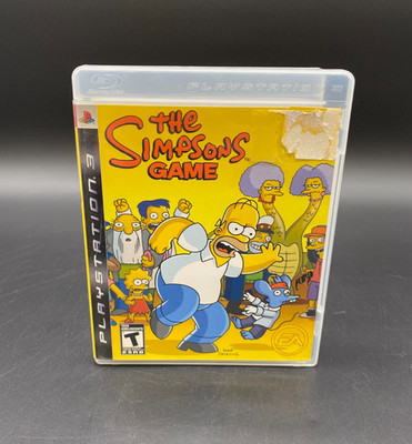 The Simpsons Game (PlayStation 3, PS3) w/ Manual