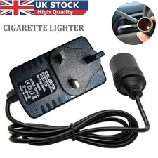 Cigarette Lighter Socket 240V Mains Plug to 12V Car Charger Power Adapter 20 W