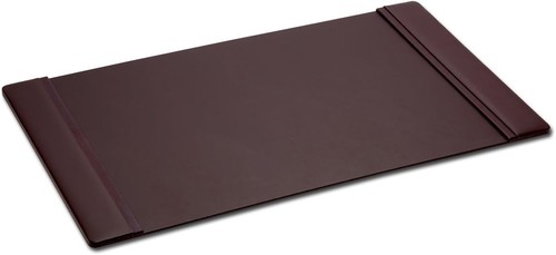 Coussin de bureau en cuir de luxe - Protecteur de surface exécutif marron chocolat, 22" x 14" - Photo 2/2