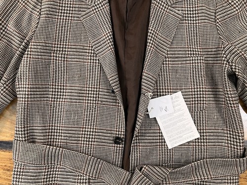 NWT Sartorio Napoli Silk Cashmere Linen Special Order Belted Field Jacket 50 IT - Picture 6 of 20
